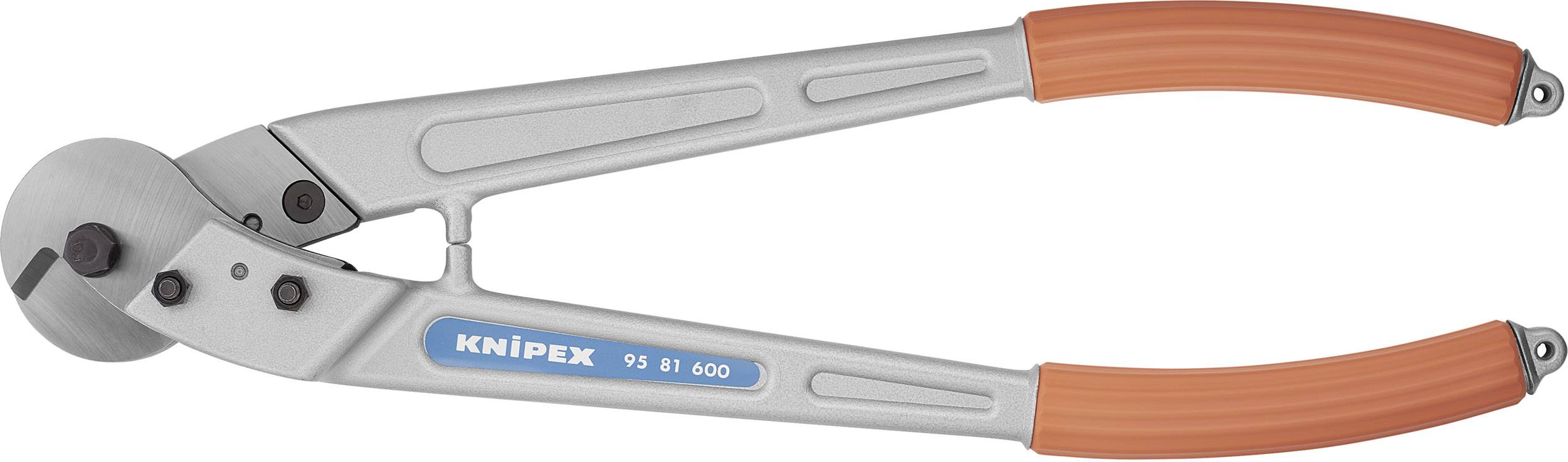 Knipex 95 81 600 Drahtseilschere Geeignet für (Abisoliertechnik) Alu- und Kupferkabel, ein- und mehrdrähtig 16 mm 150 mm² 0