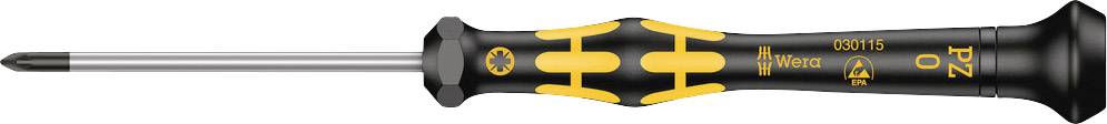 Wera 1555 05030115001 ESD Kreuzschlitz-Schraubendreher PZ 0 Klingenlänge: 60 mm