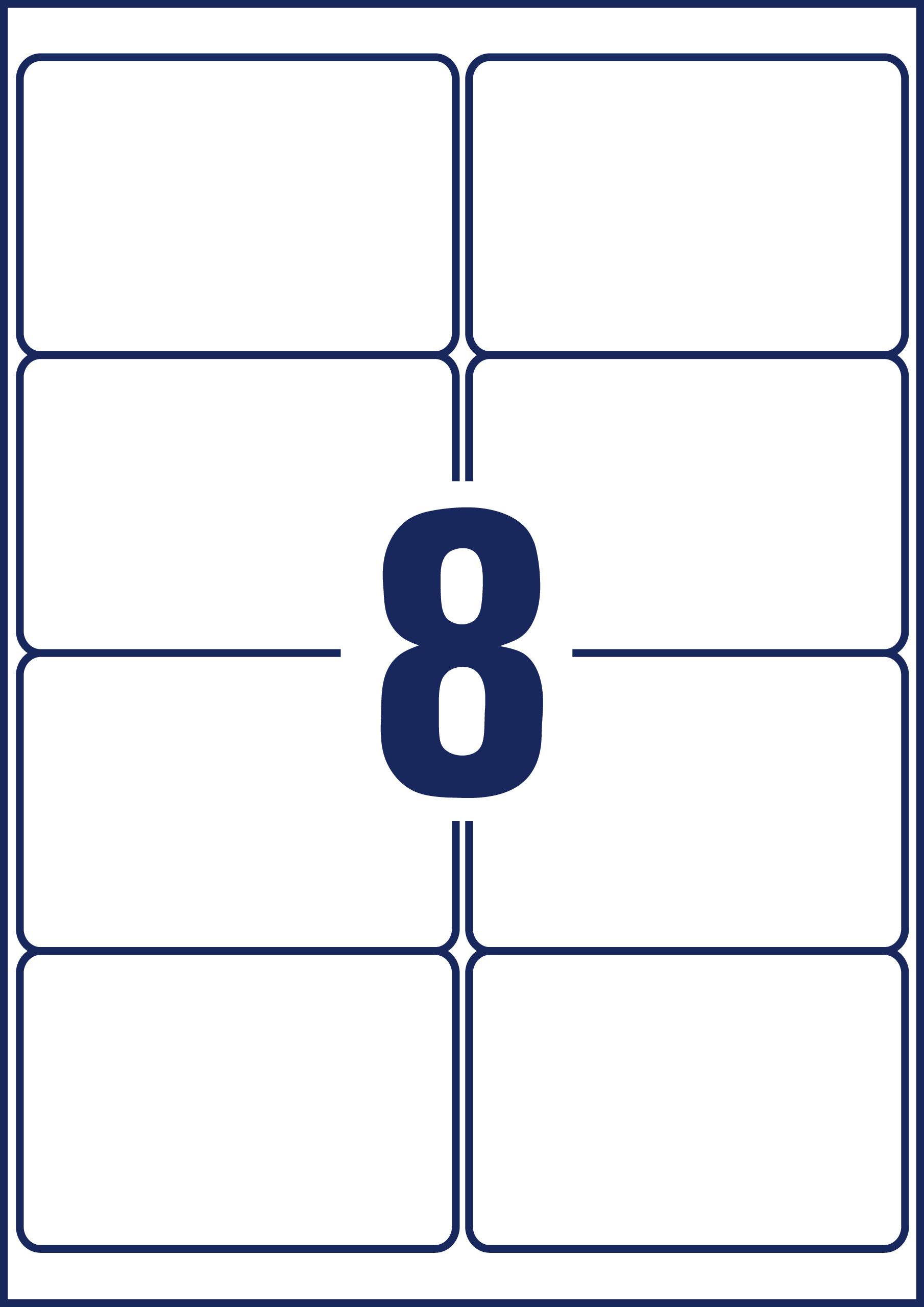 Avery-Zweckform L4715-20 Folien-Etiketten 67.7 x 99.1mm Polyester-Folie Weiß 160 St. Permanent haftend Farblaserdrucker