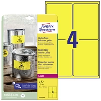 Avery-Zweckform Wetterfeste strapazierbare Folien-Etiketten L6127-20 (33,1 x 139 mm) Permanent haftend Polyester-Folie 80 Avery-Zweckform Wetterfeste strapazierbare Folien-Etiketten L6127-20 (33,1 x 139 mm) Permanent haftend Polyester-Folie 80