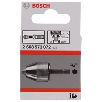 Schnellspannbohrfutter bis 10 mm, 1 bis 6 mm, 1/4 Zoll - Außensechskantschaft Bosch Accessories 2608572072 Schnellspannbohrfutter bis 10 mm, 1 bis 6 mm, 1/4 Zoll - Außensechskantschaft Bosch Accessories 2608572072