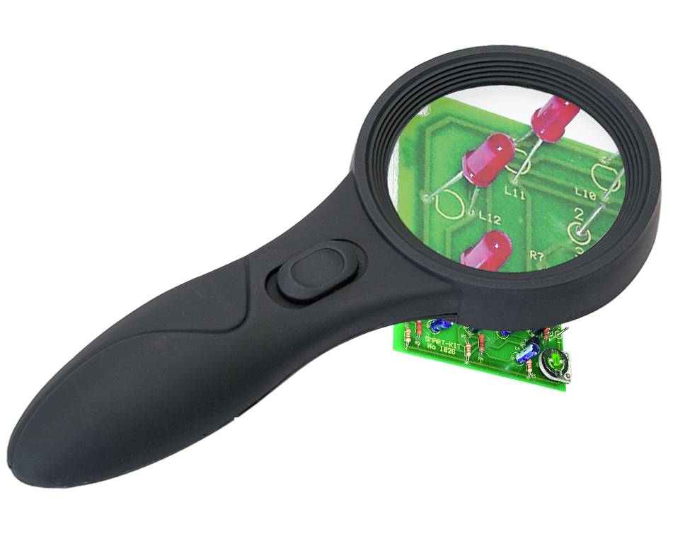 Donau Elektronik HLL4 Handlupe Vergrößerungsfaktor: 4 x