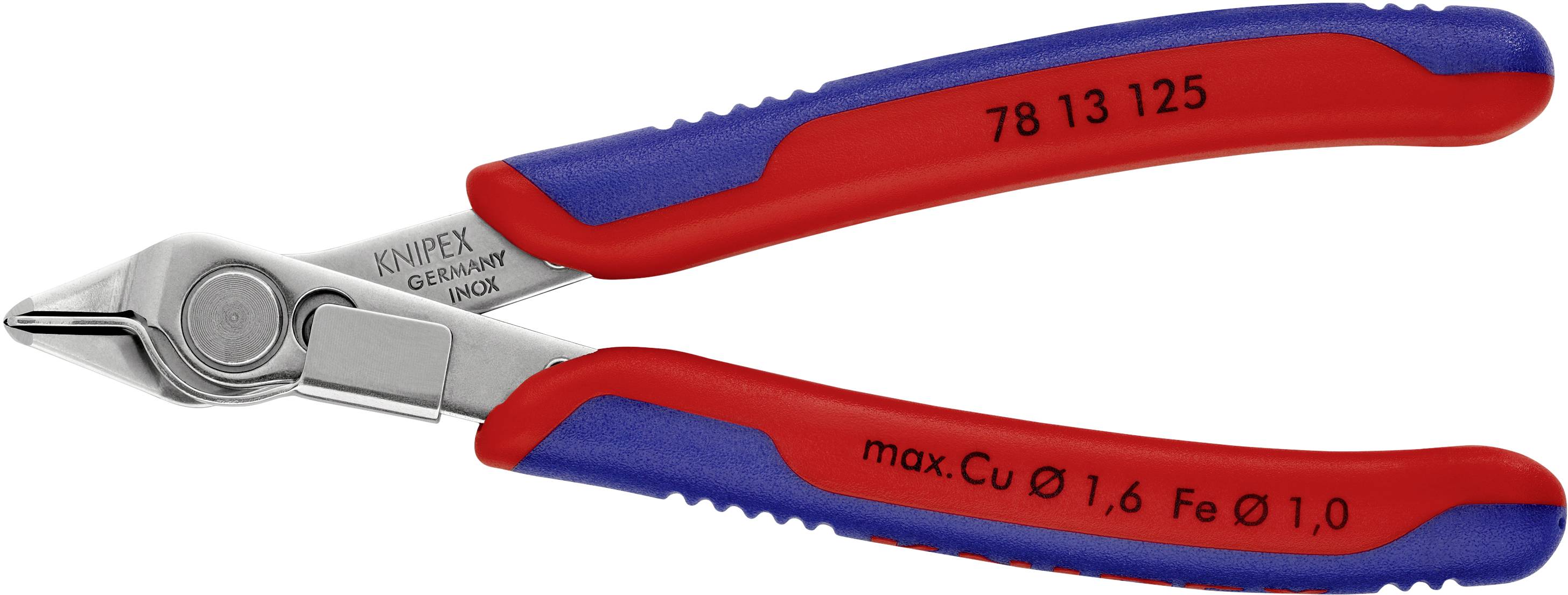 Knipex Super-Knips 78 13 125 Elektronik- u. Feinmechanik Printzange ohne Facette 125 mm