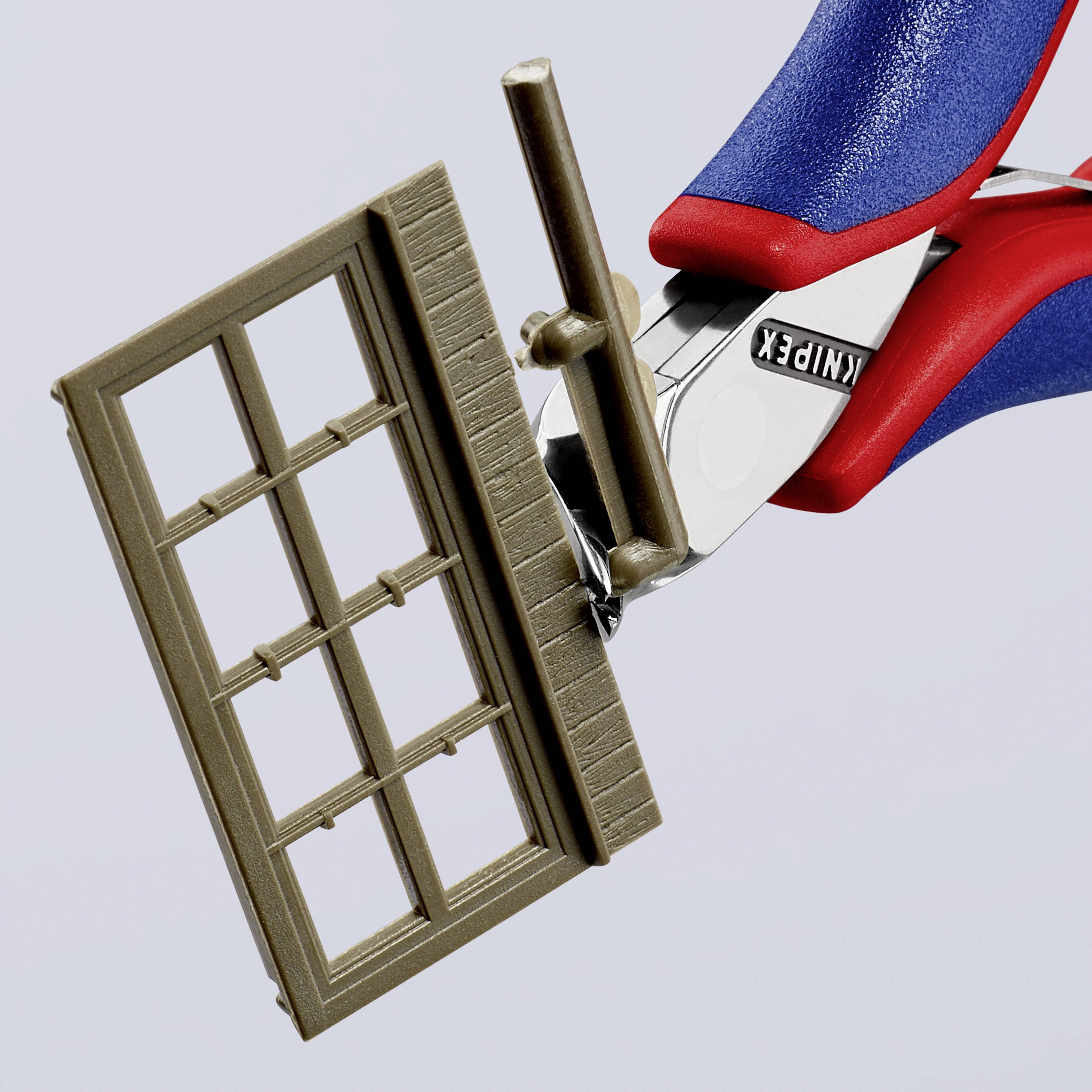 Knipex 64 52 115 Elektronik- u. Feinmechanik Schrägschneider ohne Facette 115 mm