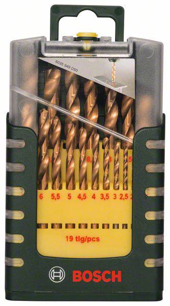 Bosch HSS Metall-Spiralbohrer-Set 19teilig Accessories 2607017152 TiN Zylinderschaft 1St.