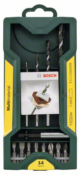 Bosch Accessories Promoline 2607017161 Mehrzweckbohrer-Set 3 mm, 4 mm, 5 mm, 6 mm, 8mm Zylinderschaft 1 Set