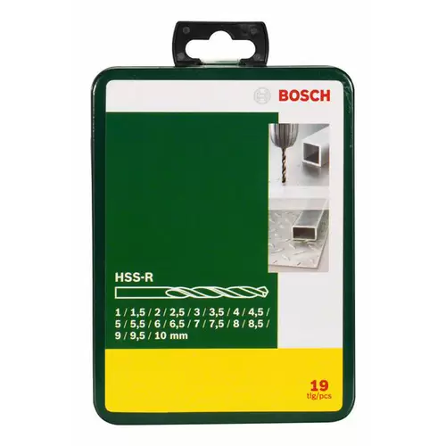 Bosch Accessories 2607019435 HSS Metall-Spiralbohrer-Set 19teilig rollgewalzt DIN 338 Zylinderschaft 1 Set Bosch Accessories 2607019435 HSS Metall-Spiralbohrer-Set 19teilig rollgewalzt DIN 338 Zylinderschaft 1 Set