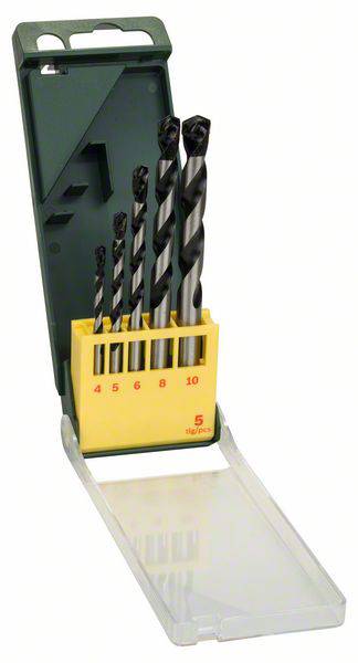 Bosch Accessories Promoline 2607019444 Hartmetall Beton-Spiralbohrer-Set 5teilig Zylinderschaft 1 Set