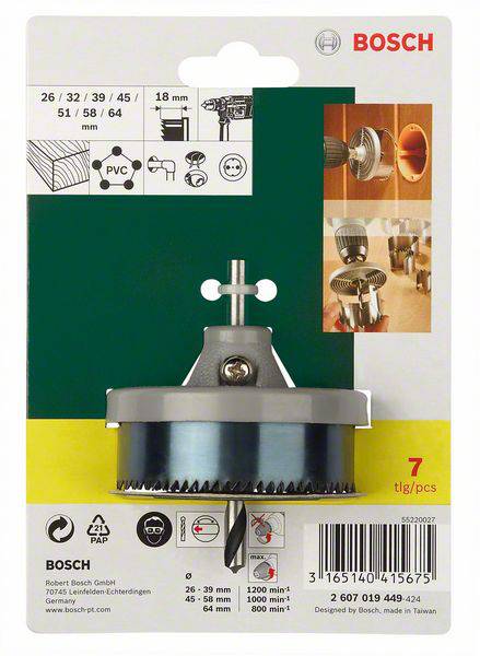 Bosch Accessories Promoline 2607019449 Sägekranz-Set 7teilig 1 Set