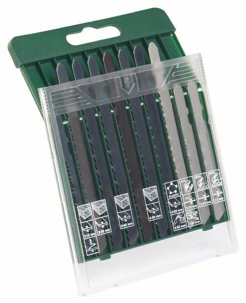 Bosch Accessories 2607019461 Sägeblattkassette Holz/Metall/Kunststoff (T-Schaft), 10-teilig 1 St.
