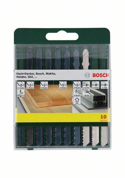Bosch Accessories 2607019461 Sägeblattkassette Holz/Metall/Kunststoff (T-Schaft), 10-teilig 1St.