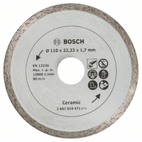 Bosch Accessories 2607019471 Diamanttrennscheibe Durchmesser 110 mm 1 St. Bosch Accessories 2607019471 Diamanttrennscheibe Durchmesser 110 mm 1 St.