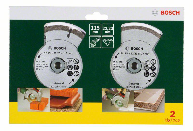 Bosch Accessories 2607019478 Diamanttrennscheibe 2 St.
