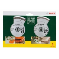 Bosch Accessories 2607019478 Diamanttrennscheibe 2St. Bosch Accessories 2607019478 Diamanttrennscheibe 2St.