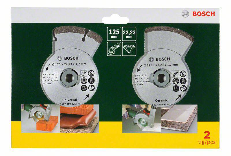 Bosch Accessories 2607019484 Diamanttrennscheibe 2 St.