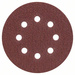 Feuille abrasive pour ponceuse excentrique avec bande auto-agrippante, perforé Bosch Accessories 2607019491 Grain 40 (Ø) 125 mm
