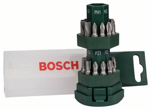 Bosch Accessories Promoline 2607019503 Bit-Set 25teilig Schlitz, Kreuzschlitz Phillips, Kreuzschlit