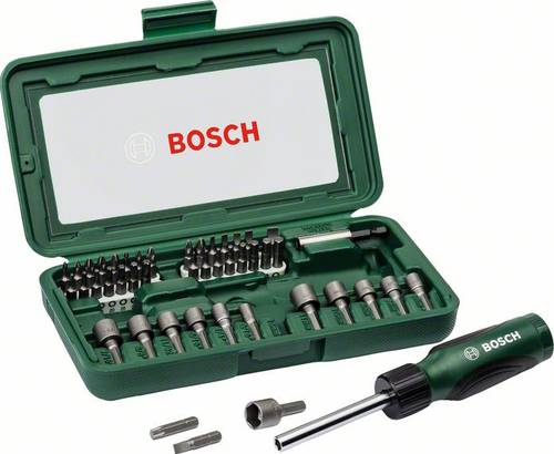 Bosch Accessories Promoline 2607019504 Bit-Set 46teilig Schlitz, Kreuzschlitz Phillips, Kreuzschlitz