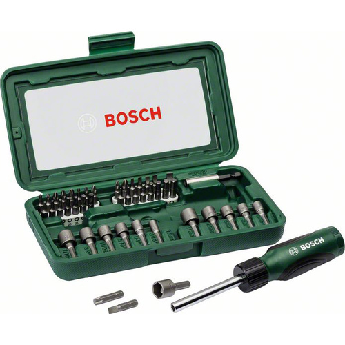 Bosch Accessories Promoline 2607019504 Bit-Set 46teilig Schlitz, Kreuzschlitz Phillips, Kreuzschlit