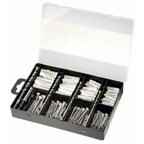 Bosch Accessories Set de fixation, 173 pcs Set de forets/set d'embouts