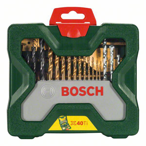 Bosch Accessories 2607019600 X-Line TiN 40teilig Universal-Bohrersortiment