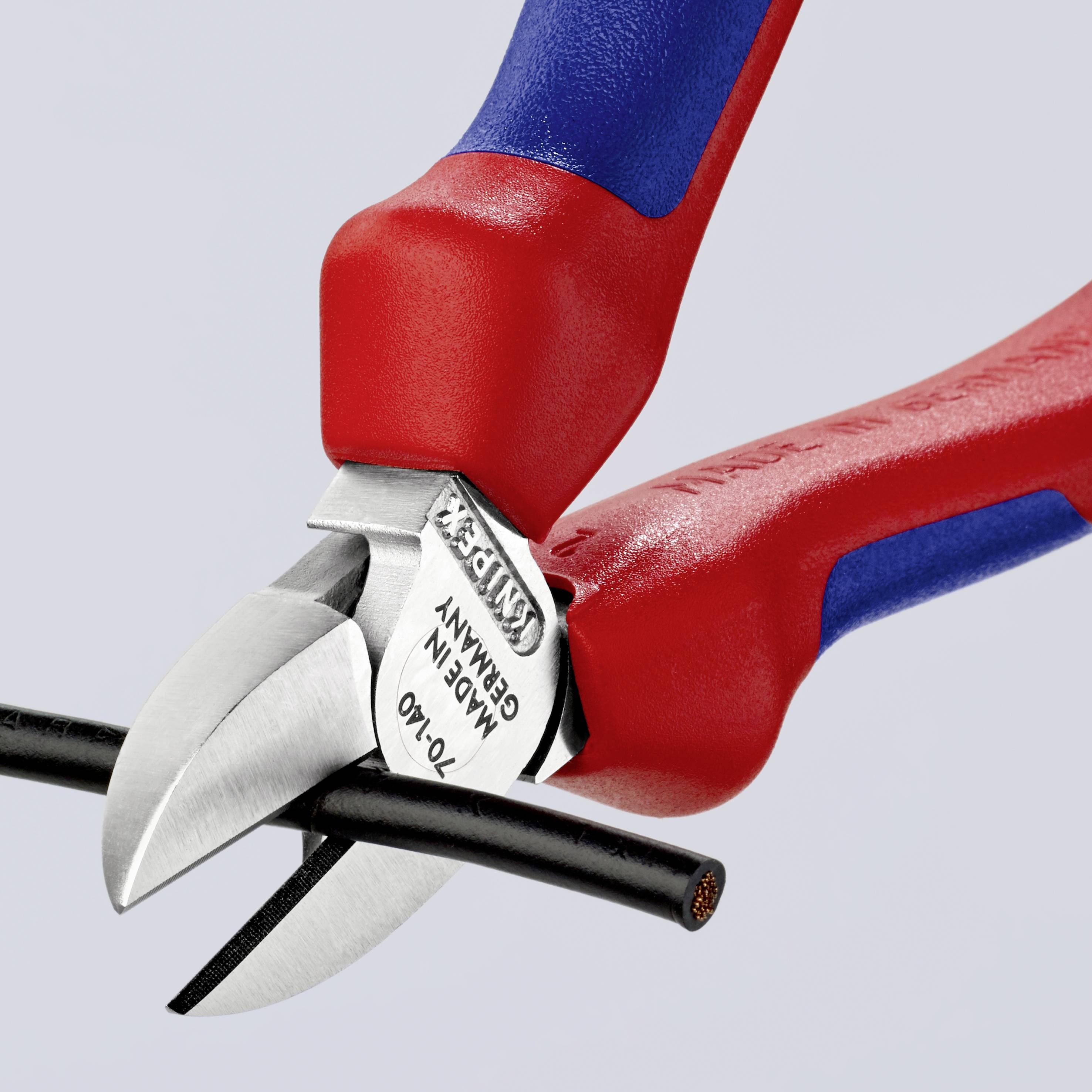 Knipex 70 05 140 Werkstatt Seitenschneider mit Facette 140mm
