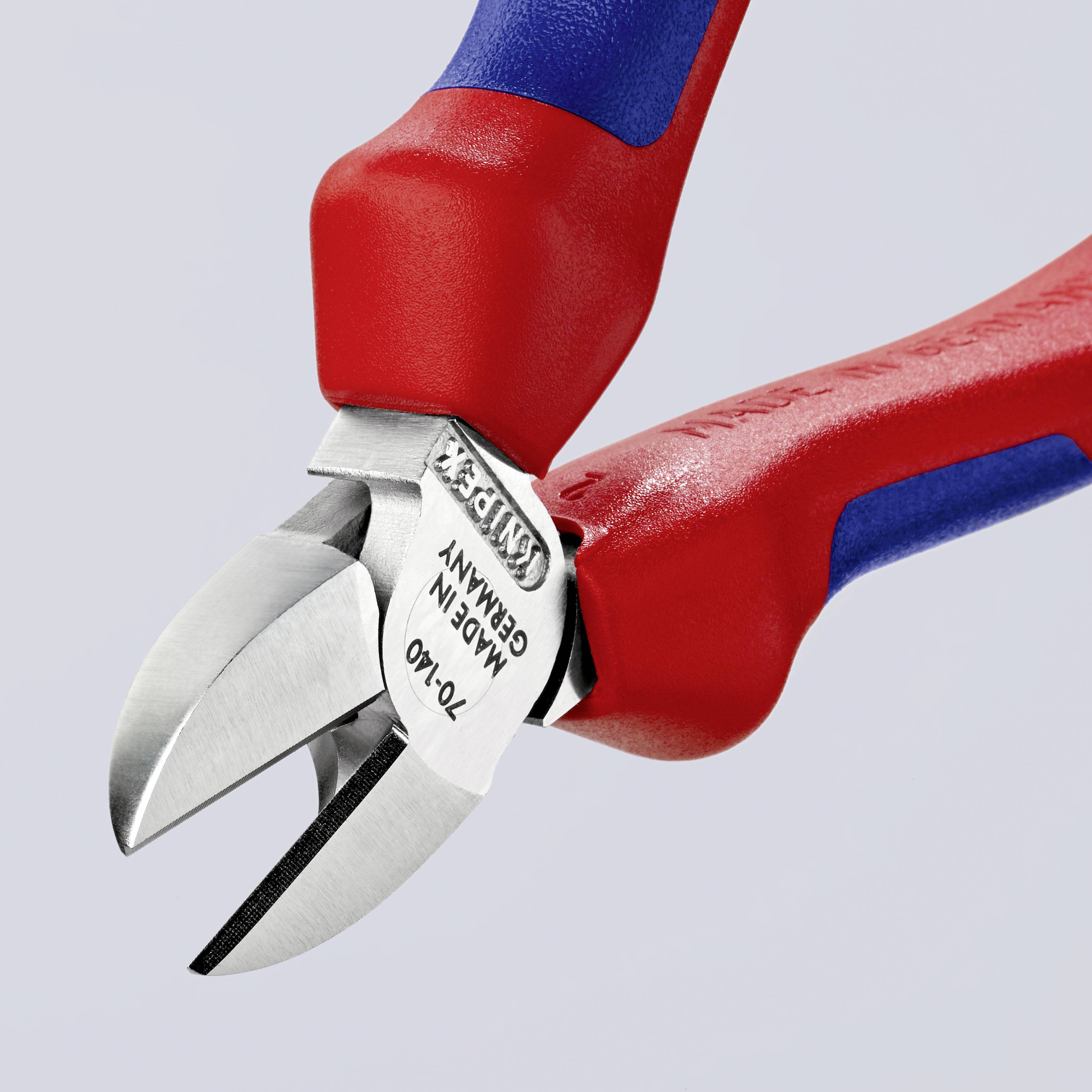 Knipex 70 05 140 Werkstatt Seitenschneider mit Facette 140mm