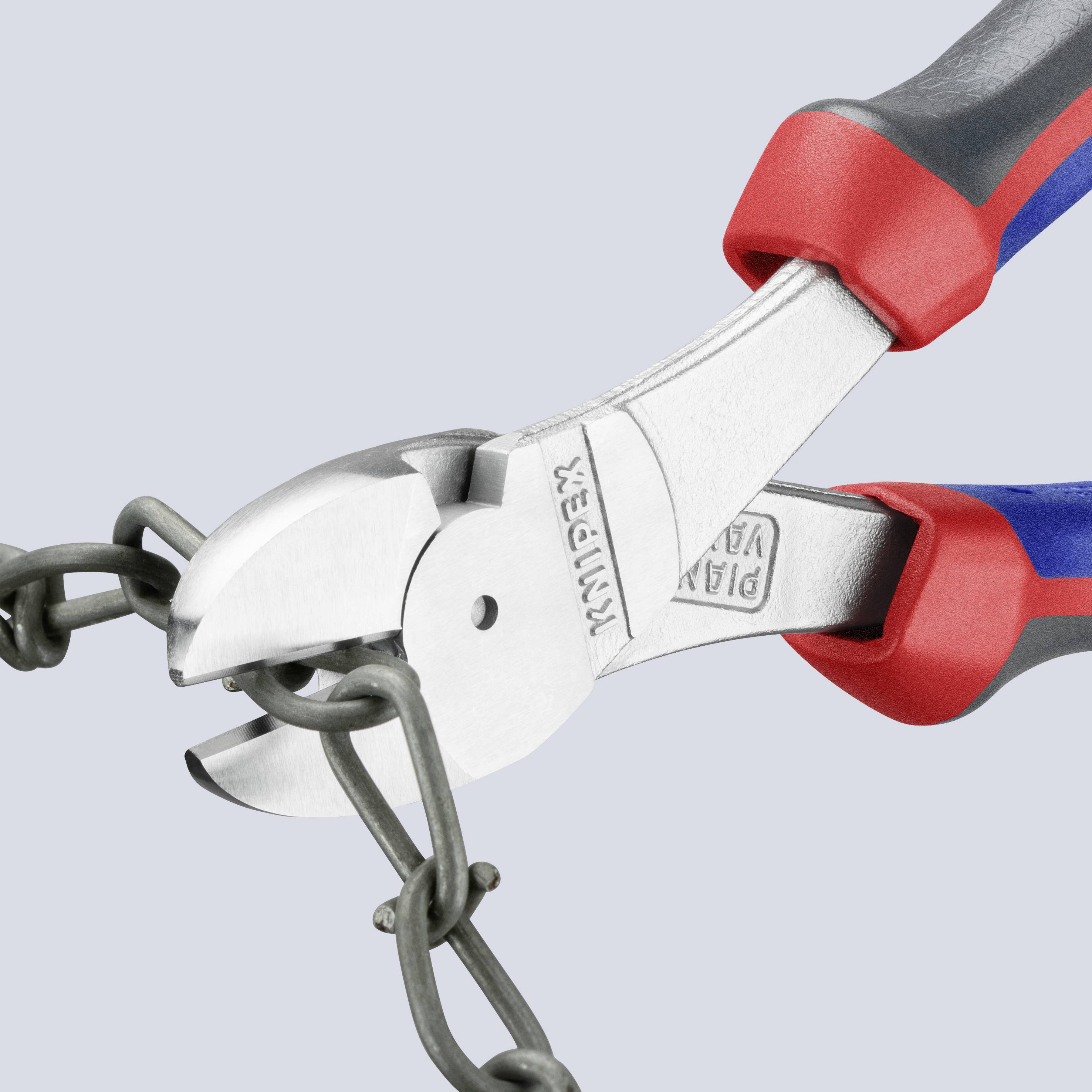 Knipex 74 05 180 Werkstatt Kraft-Seitenschneider mit Facette 180 mm