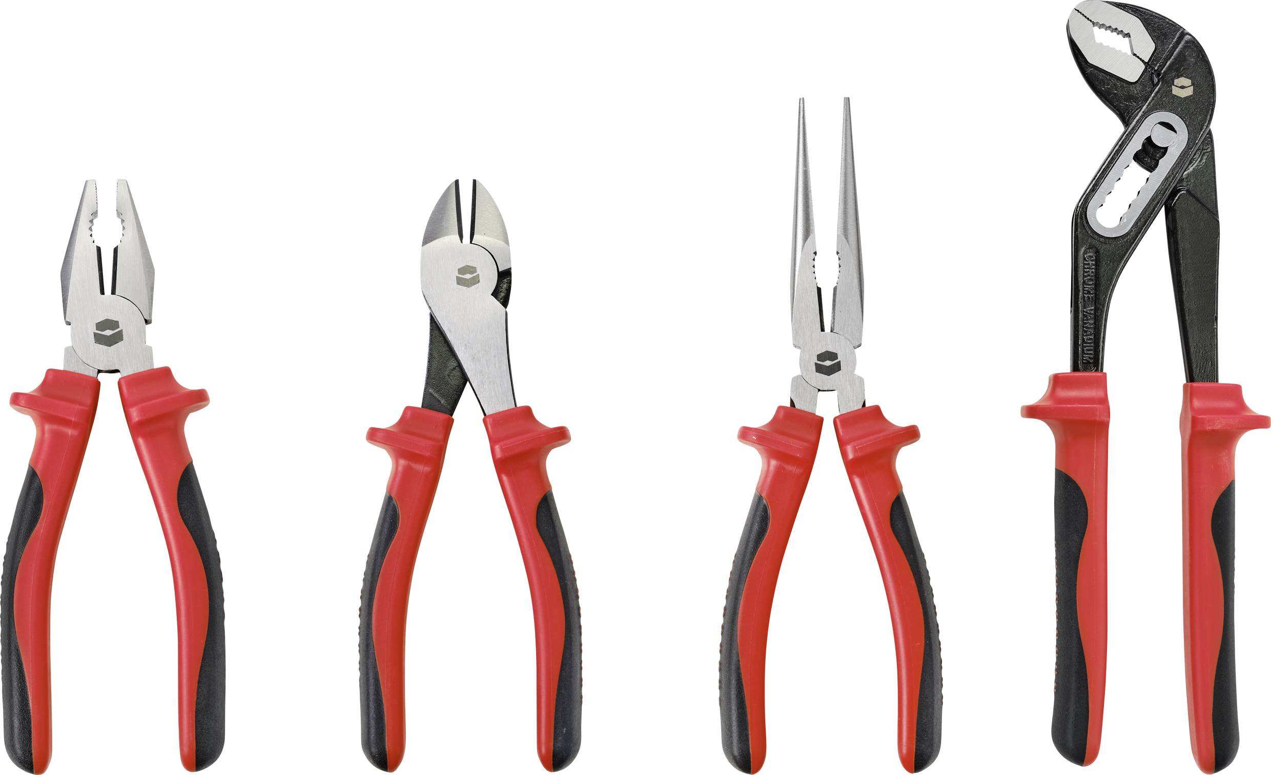 TOOLCRAFT TO-7492839 Werkstatt Zangen-Set 4teilig