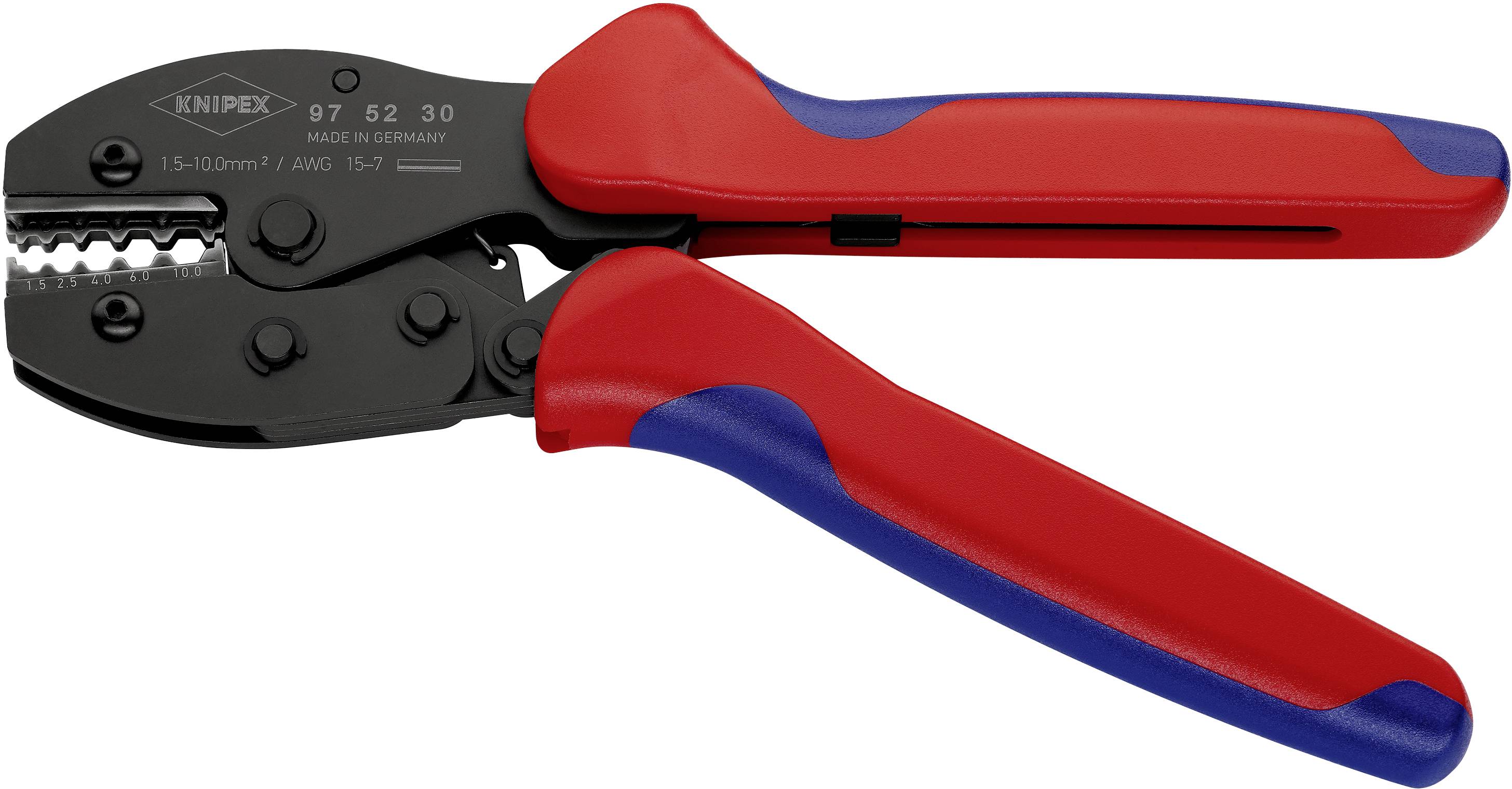 Knipex PRECIFORCE 97 52 30 Crimpzange Unisolierte Pressverbinder 1.5 bis 10 mm²