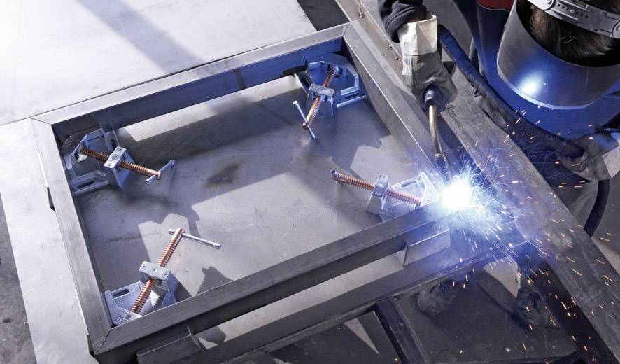 Bessey Metall-Winkelspanner WSM WSM12 Spann-Weite (max.):120mm Ausladungs-Maße:100mm