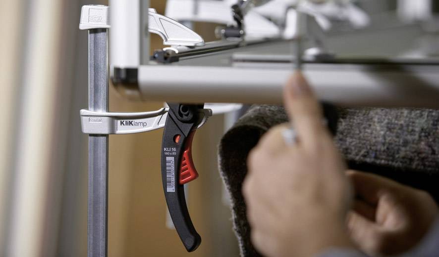 Leichte Zwinge KLIKLAMP Bessey KLI16 Spann-Weite (max.):160 mm Ausladungs-Maße:80 mm