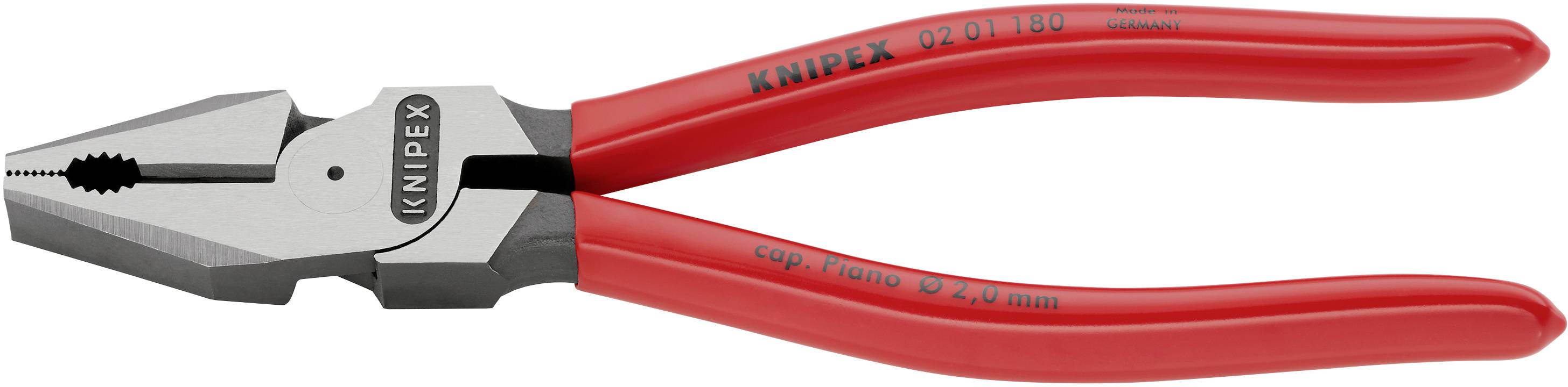 Knipex 02 01 180 Werkstatt Kraft-Kombizange 180 mm DIN ISO 5746