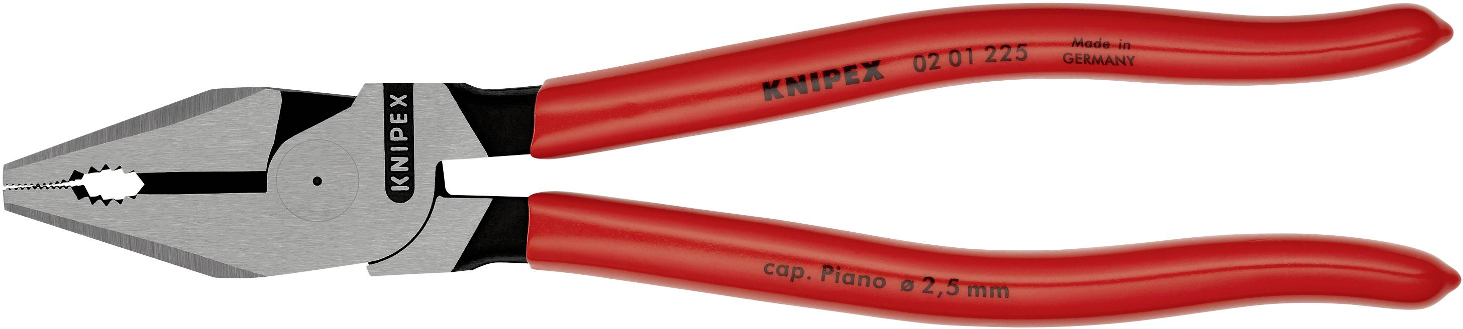 Knipex 02 01 225 Werkstatt Kraft-Kombizange 225mm DIN ISO 5746