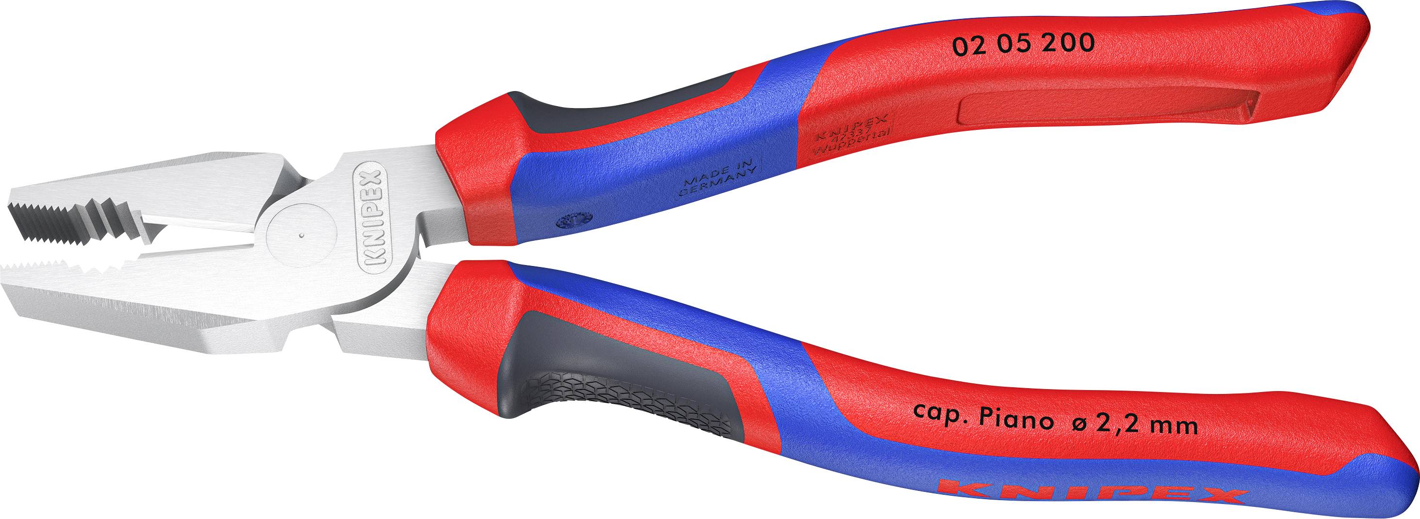 Knipex 02 05 200 Werkstatt Kraft-Kombizange 200 mm DIN ISO 5746