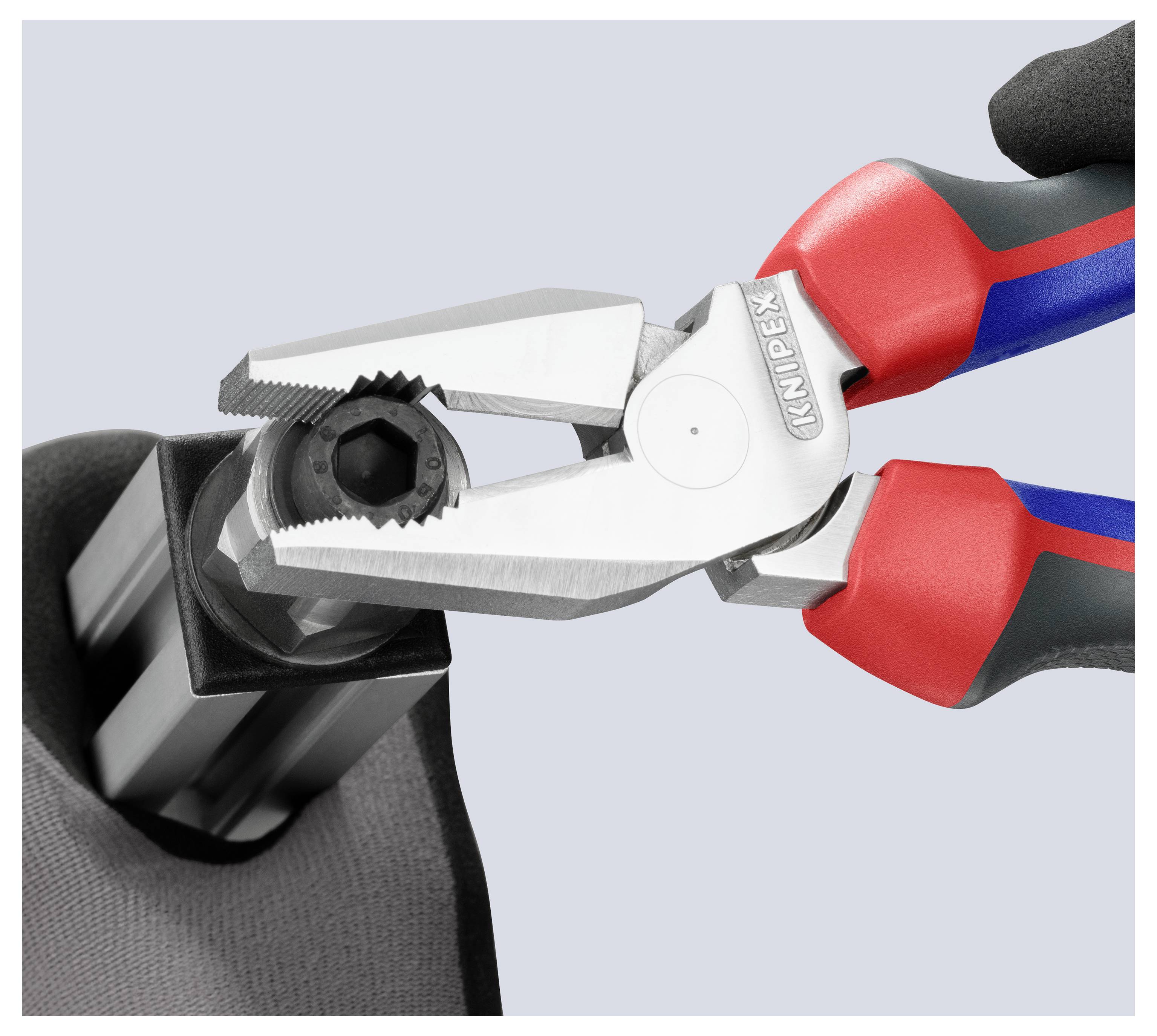 Knipex 02 05 225 Werkstatt Kraft-Kombizange 225mm DIN ISO 5746