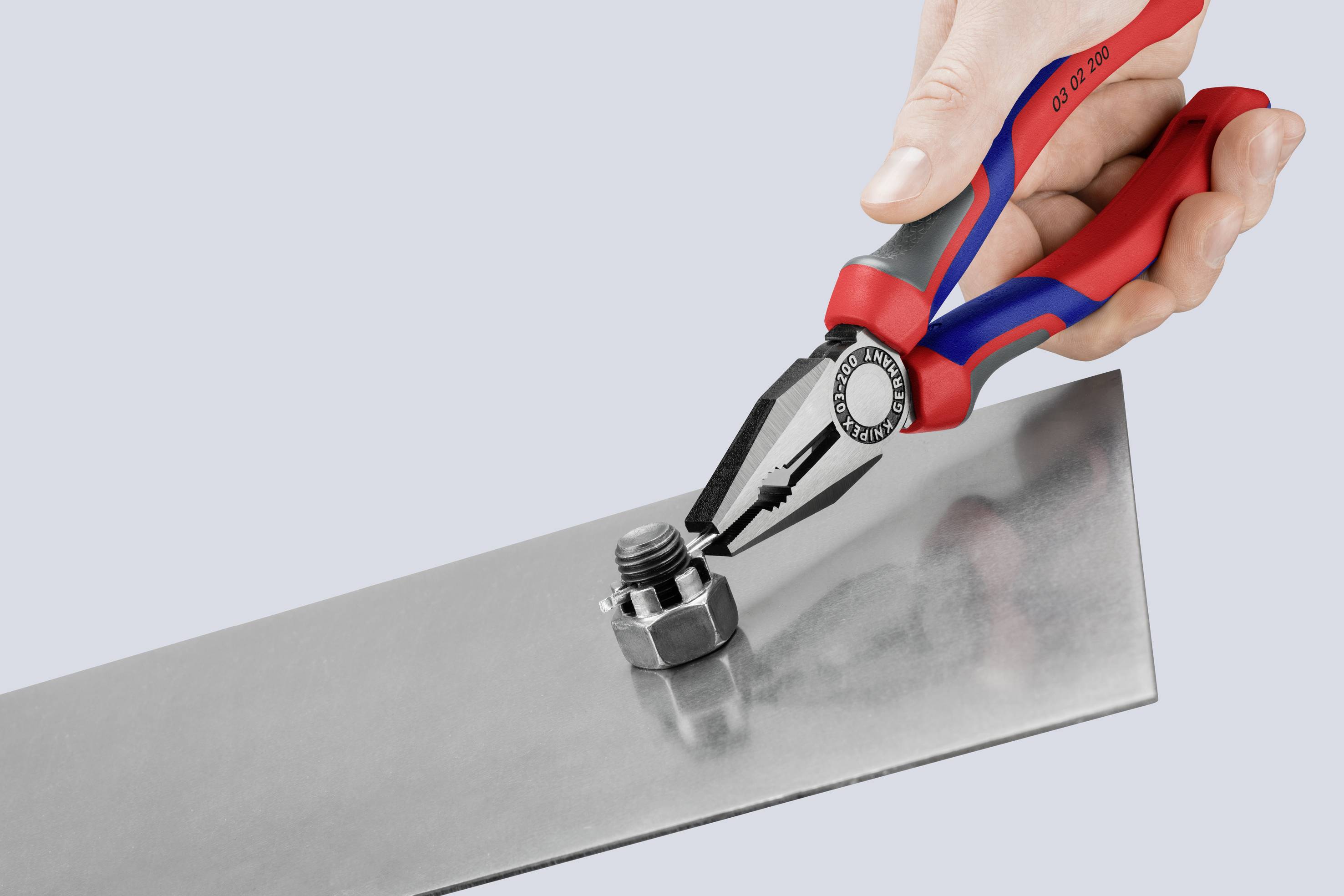 Knipex 03 02 200 Werkstatt Kombizange 200 mm DIN ISO 5746