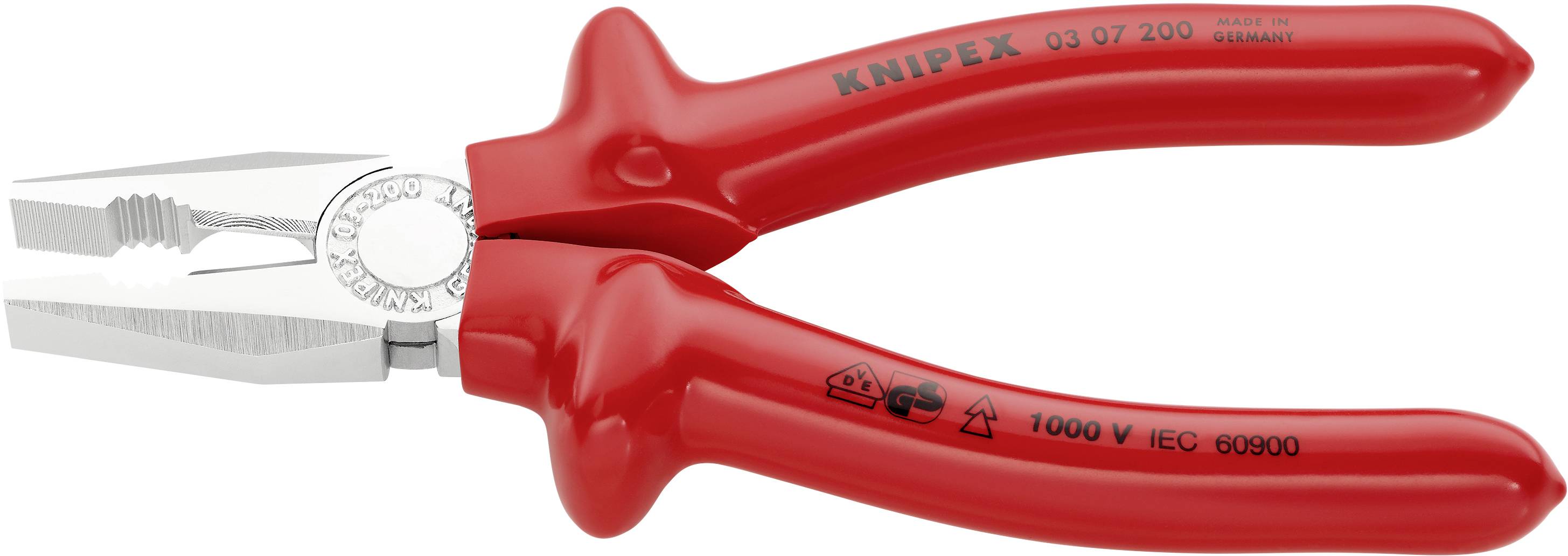 Knipex 03 07 200 VDE Kombizange 200mm DIN ISO 5746, DIN EN 60900