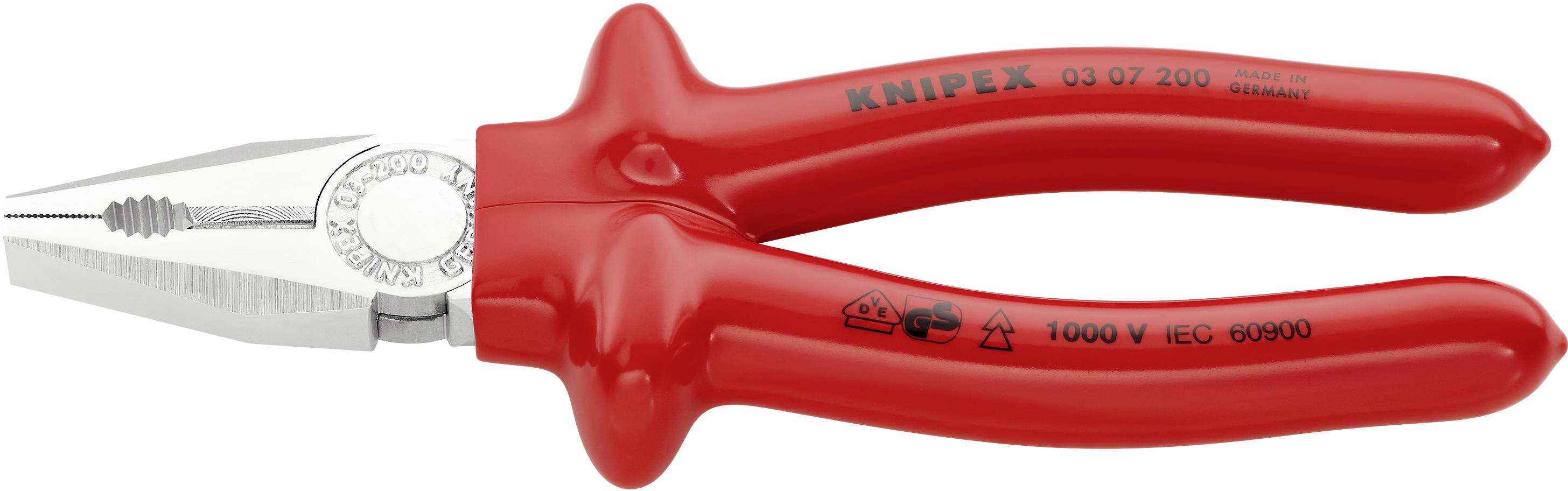 Knipex 03 07 200 VDE Kombizange 200mm DIN ISO 5746, DIN EN 60900