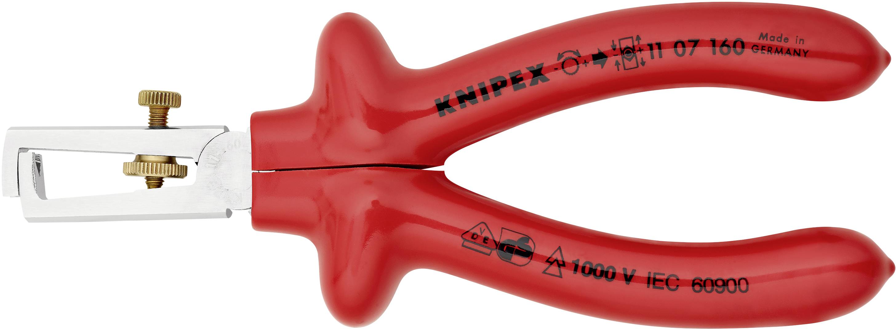 Knipex 11 07 160 11 07 160 VDE-Abisolierzange 10 mm² (max) 7 (max) 5 mm (max)