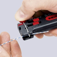 Knipex 12 80 040 SB Drahtabisolierer Geeignet für CU-Leiter 0.12 bis 0.4 mm Knipex 12 80 040 SB Drahtabisolierer Geeignet für CU-Leiter 0.12 bis 0.4 mm
