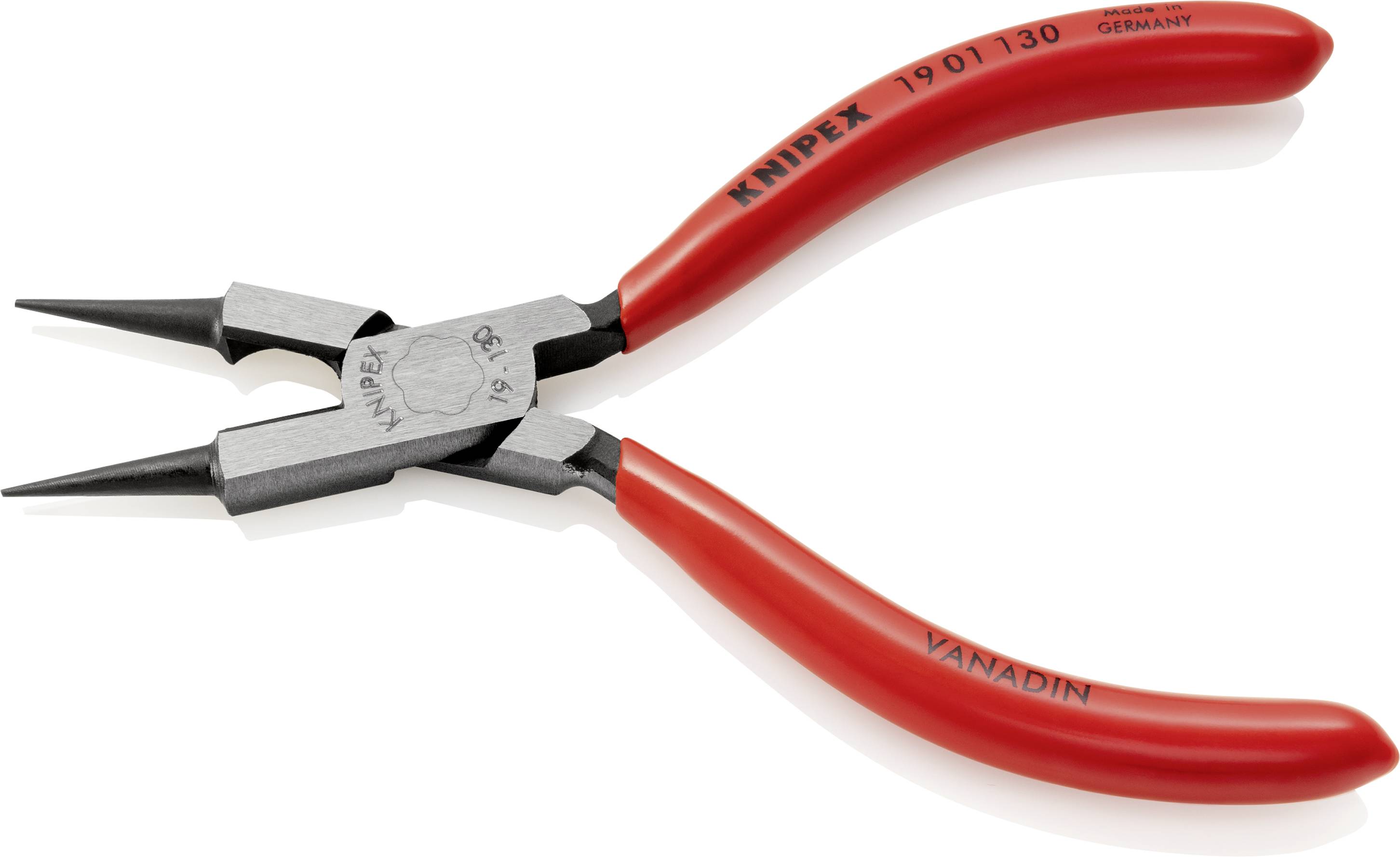 Knipex 19 01 130 Elektronik- u. Feinmechanik Rundzange Gerade Vanadium Elektrostahl 130mm