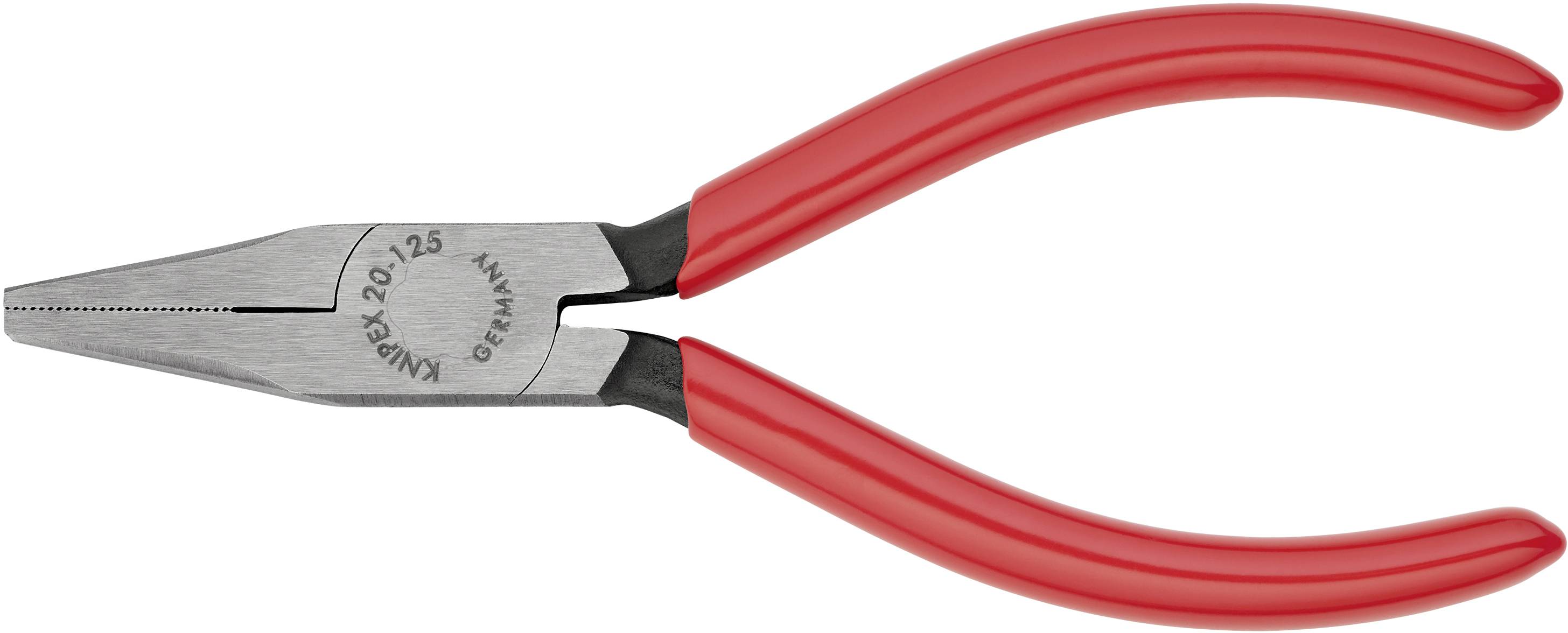 Knipex 20 01 125 Elektronik- u. Feinmechanik Flachzange Gerade Chrom-Vanadium Elektrostahl 125 mm