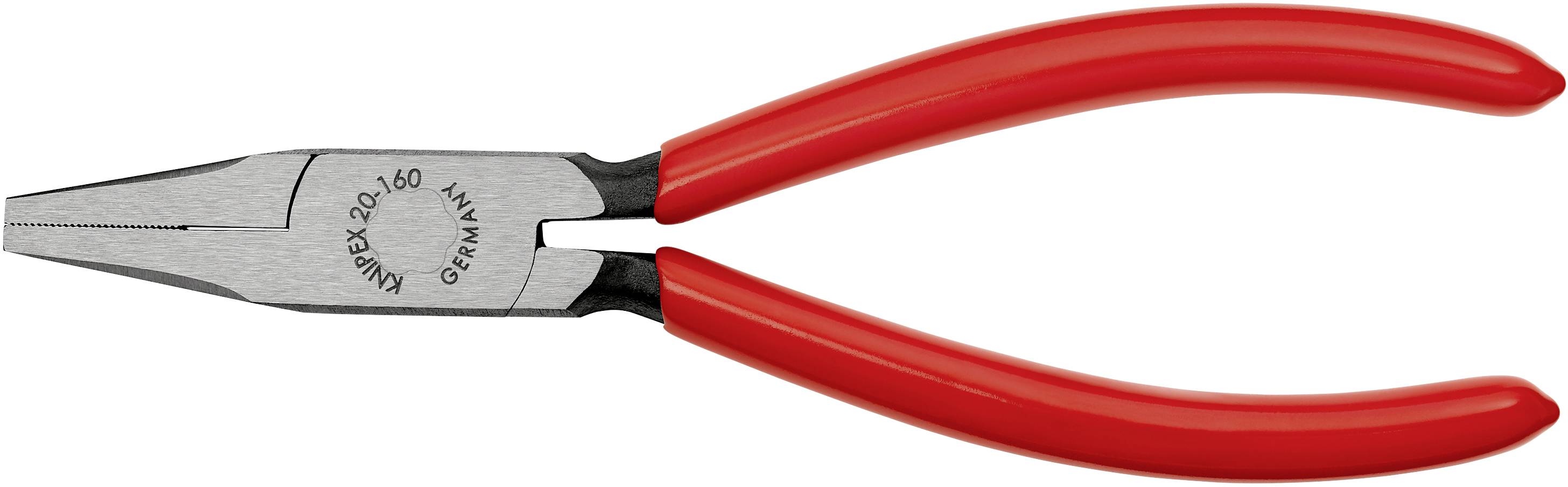 Knipex 20 01 160 Elektronik- u. Feinmechanik Flachzange Gerade Chrom-Vanadium Elektrostahl 160 mm