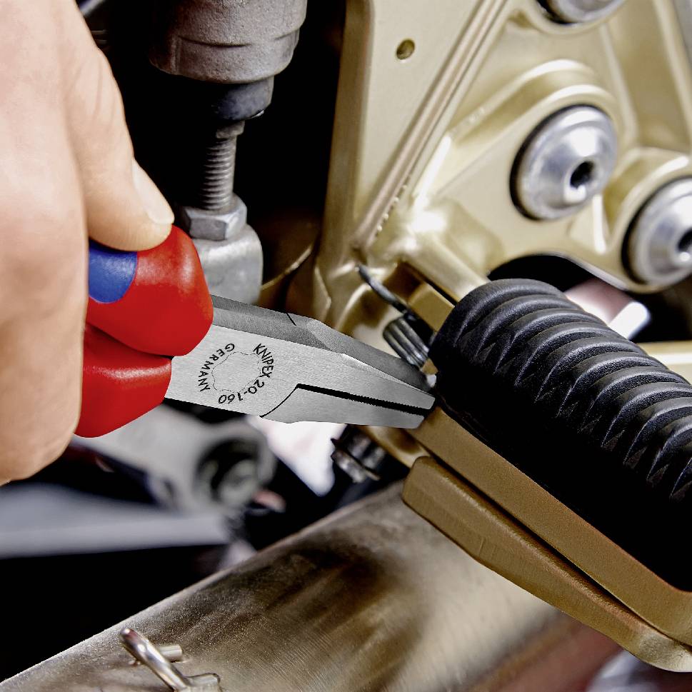 Knipex 20 01 180 Elektronik- u. Feinmechanik Flachzange Gerade Chrom-Vanadium Elektrostahl 180mm