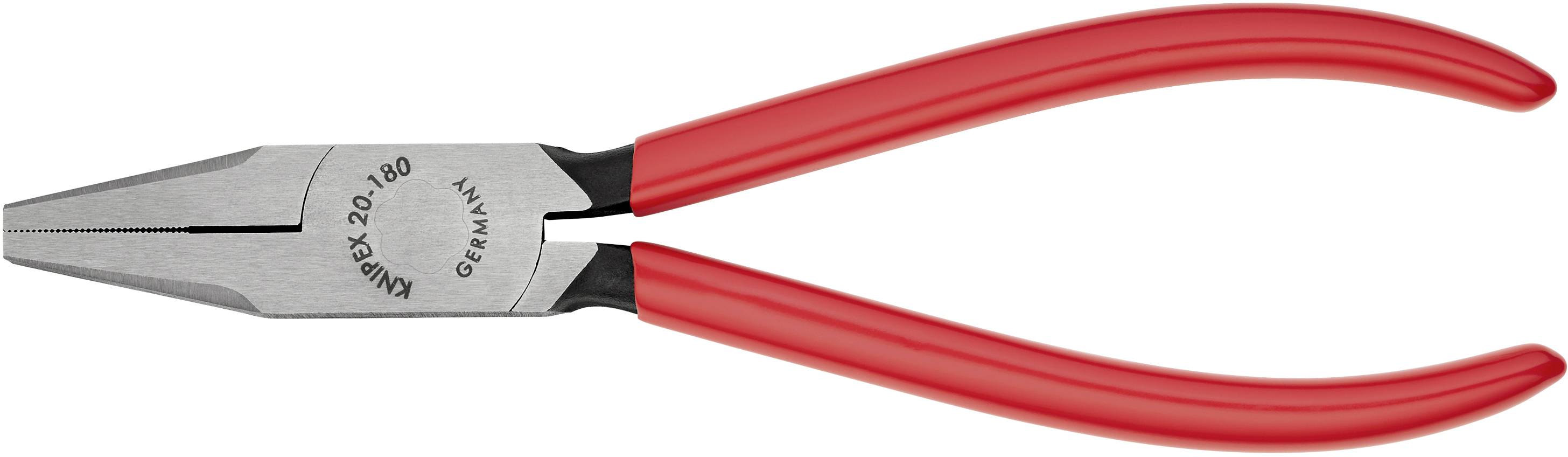 Knipex 20 01 180 Elektronik- u. Feinmechanik Flachzange Gerade Chrom-Vanadium Elektrostahl 180 mm