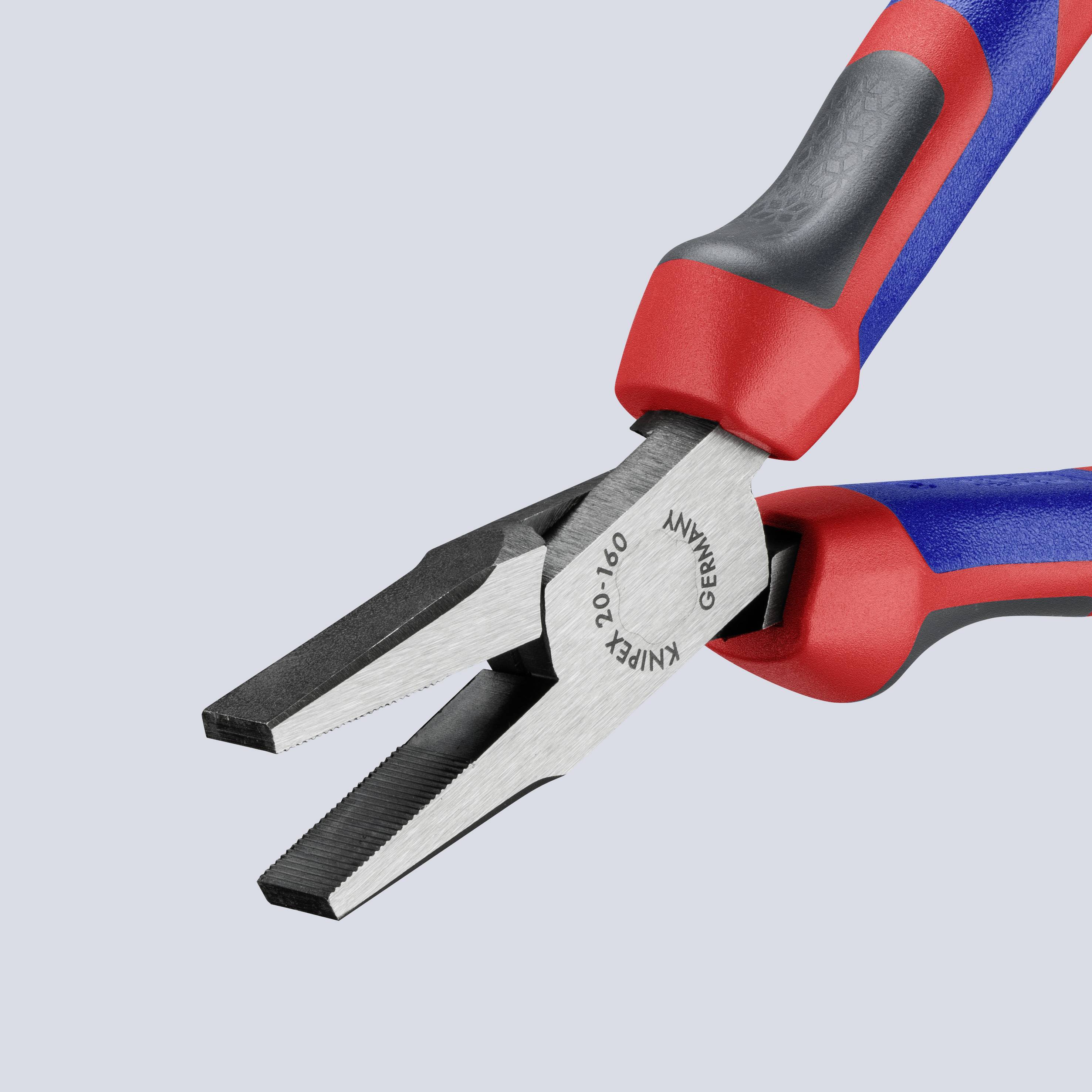Knipex 20 02 160 Werkstatt Flachzange Gerade Chrom-Vanadium Elektrostahl 160mm