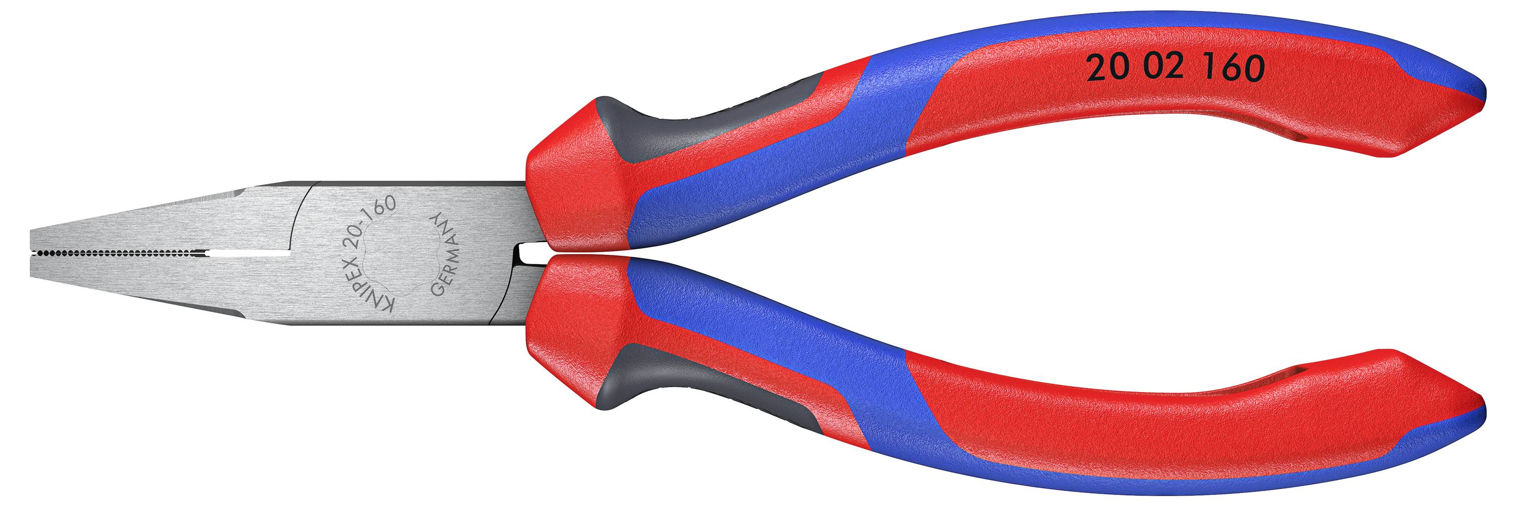 Knipex 20 02 160 Werkstatt Flachzange Gerade Chrom-Vanadium Elektrostahl 160mm