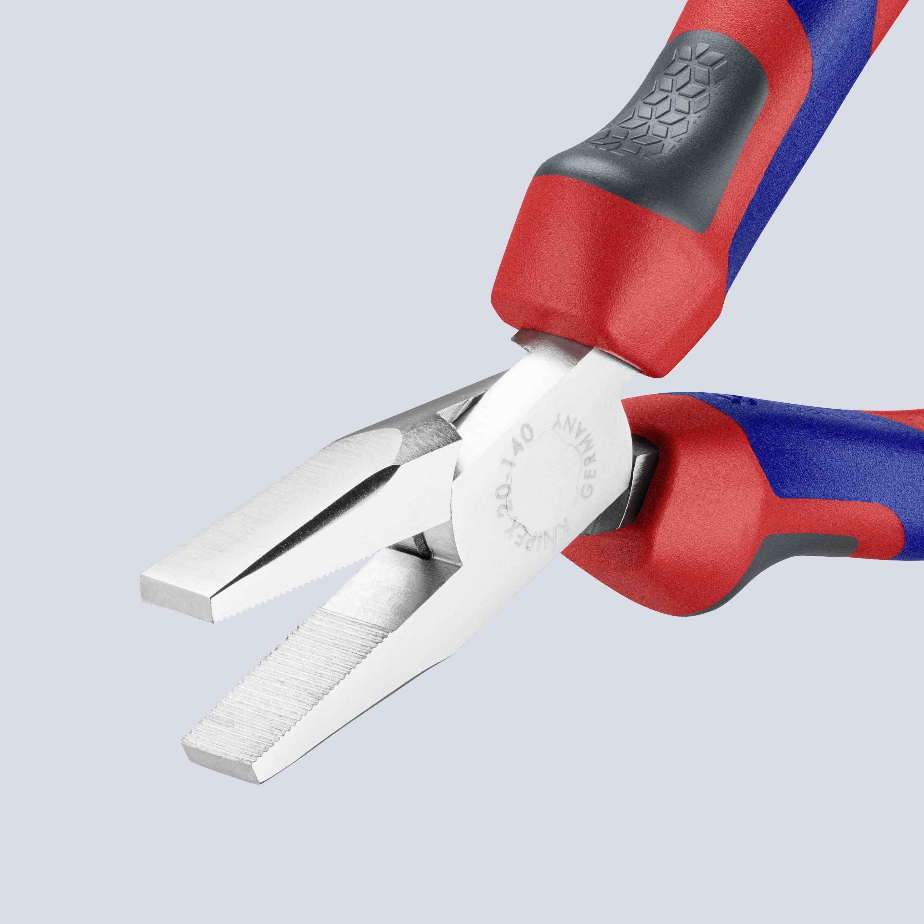 Knipex 20 05 140 Werkstatt Flachzange Gerade Chrom-Vanadium Elektrostahl 140 mm