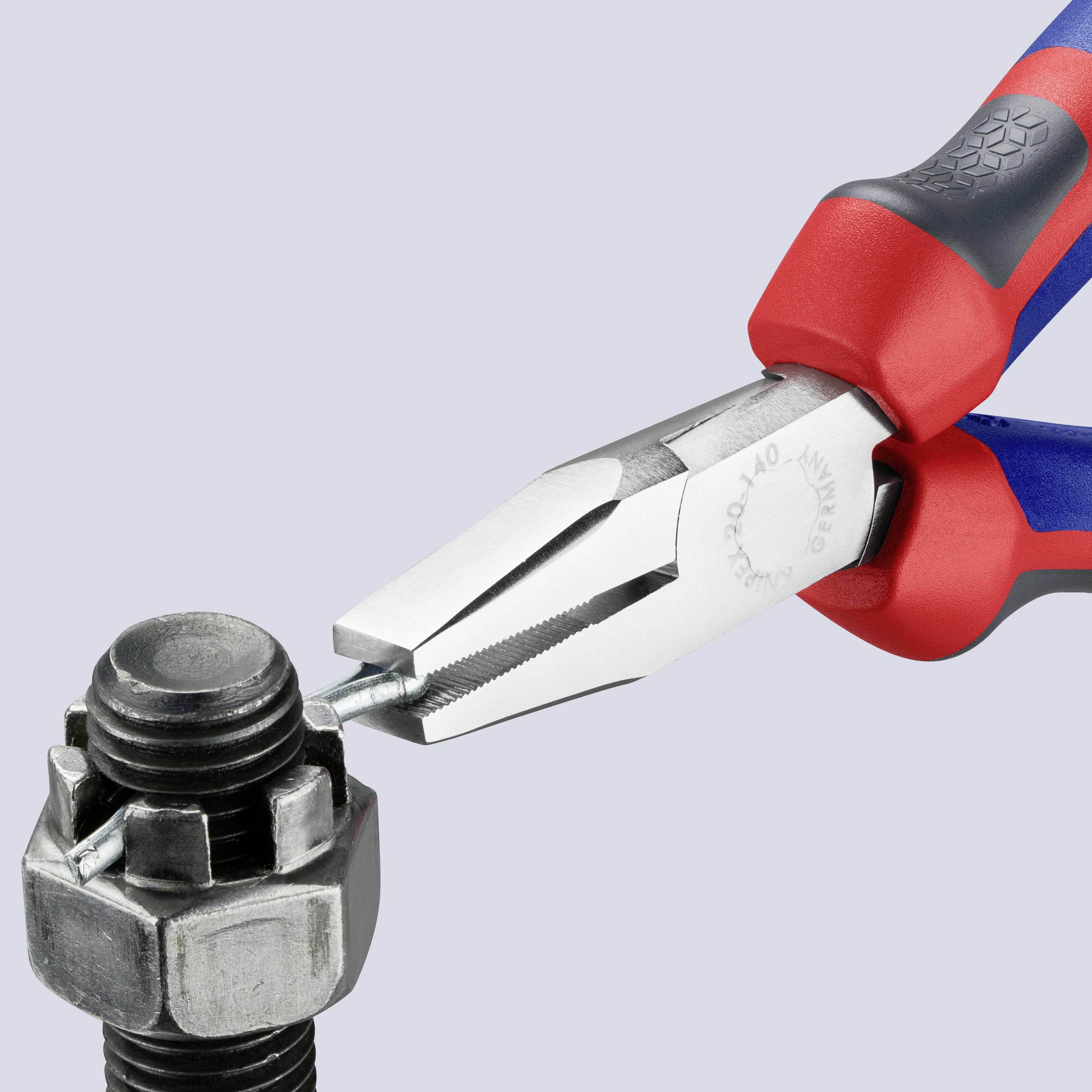 Knipex 20 05 140 Werkstatt Flachzange Gerade Chrom-Vanadium Elektrostahl 140mm